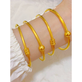 Areia ouro antigo método herança transferência grânulo pulseira simulação feminina cor de ouro pulseira brilhante cintur