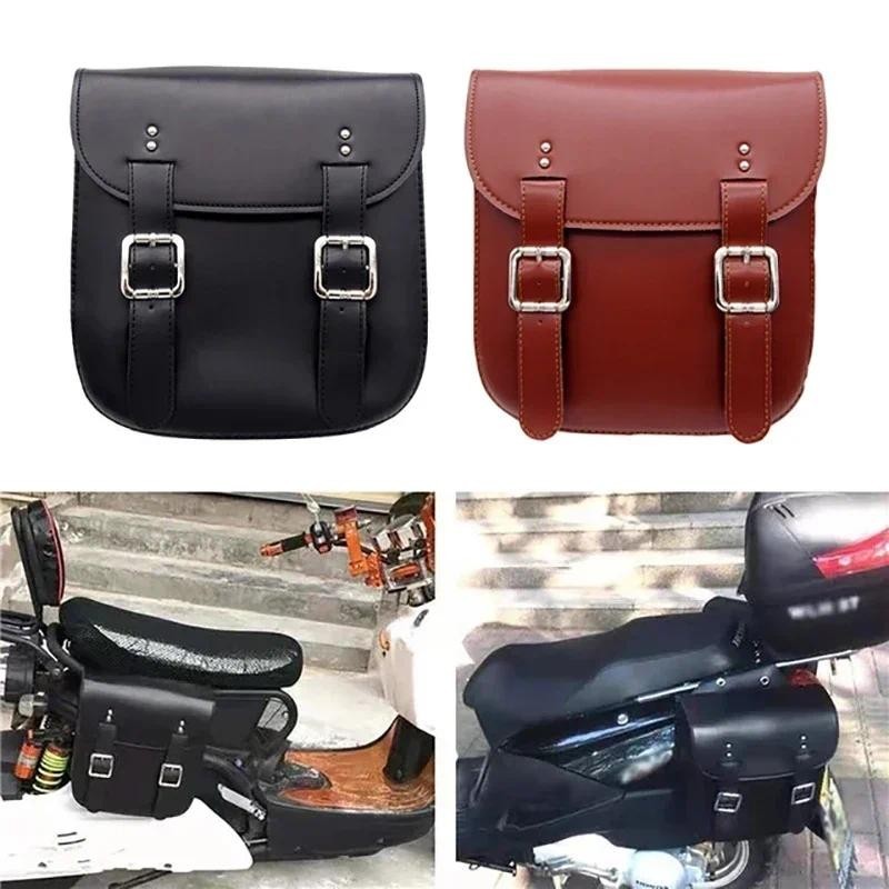 1 Par De Bolsas Laterais Traseiras Para Motocicleta , Ferramenta De Armazenamento , Selim De Grande Capacidade Harley Ho