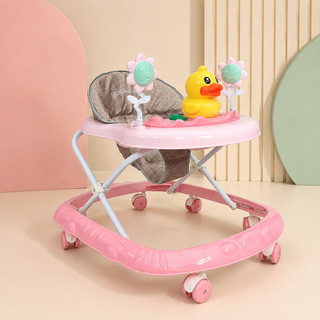Andador Infantil Rosa Deend Para Bebê Com Patinho