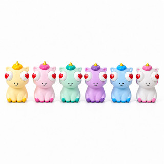 Unicórnio Squishy Salta Olhos com Luz Antiestresse