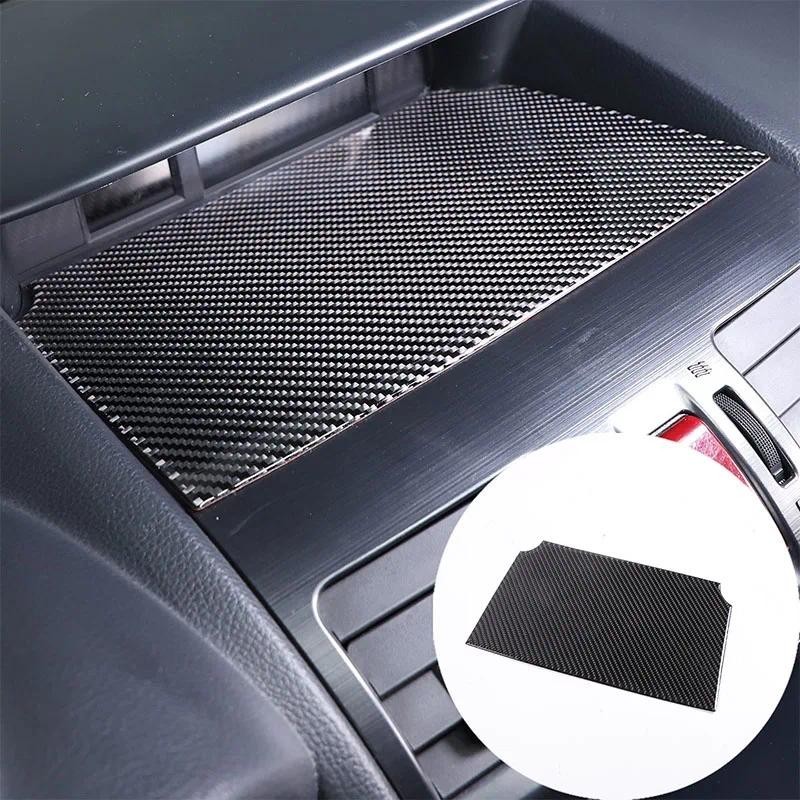 Para Subaru Forester 2013-18 Painel De Tanque De Armazenamento De Console Central De Fibra De Carbono Macio Tapete De An