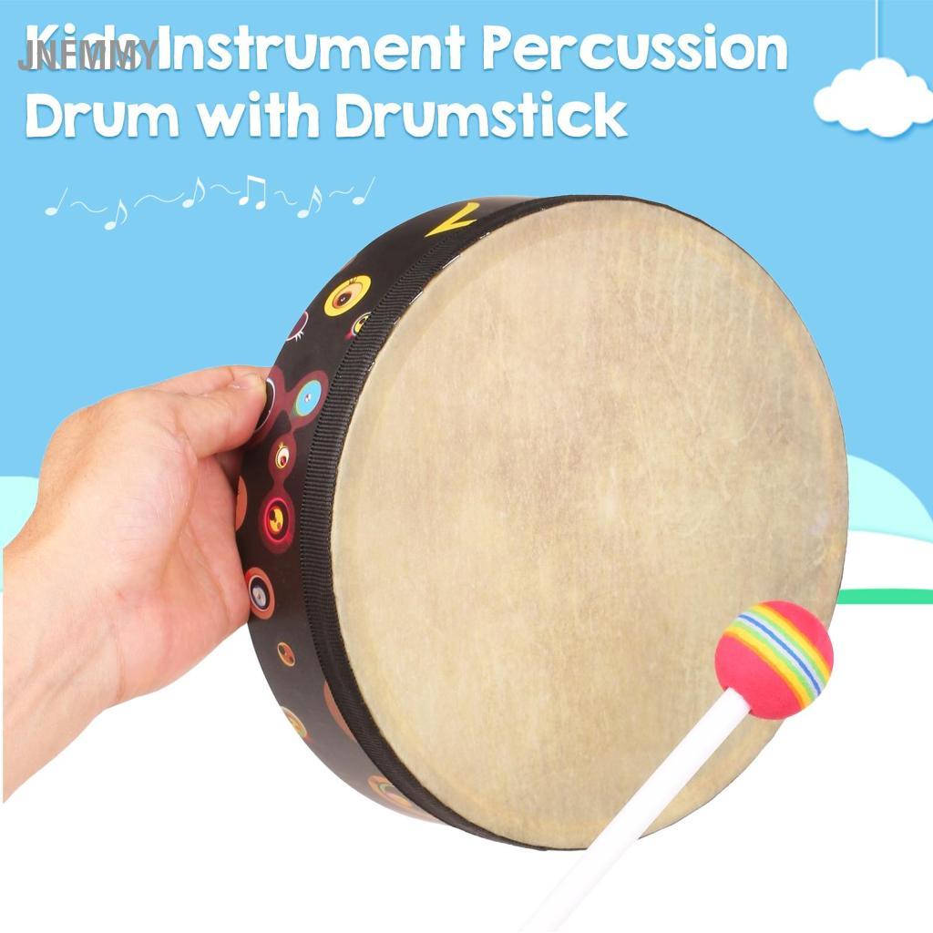 Jnfmmy Sunydog Tambor de mão de 8 polegadas ecológico, instrumento de percussão musical Orff, material PET inclui