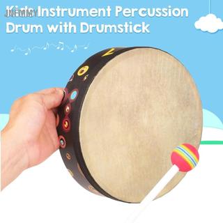 Jnfmmy Sunydog Tambor de mão de 8 polegadas ecológico, instrumento de percussão musical Orff, material PET inclui