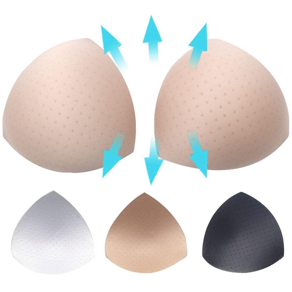 Almofadas De Peito Finas Ajustáveis Respiráveis Triângulo Inserções Copos Realçador Push Up Femininos