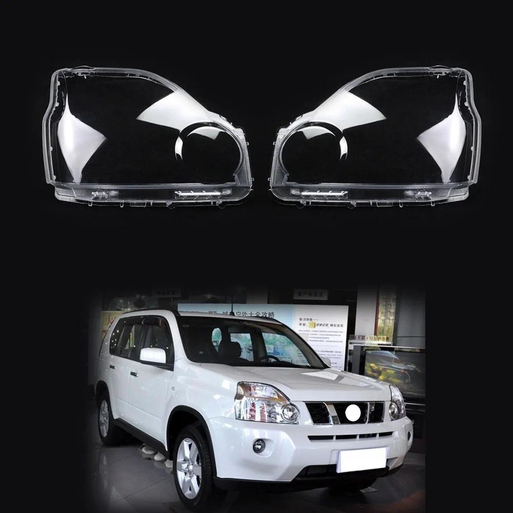 Capa Do Farol Dianteiro Carro Para Nissan X-TRAIL 2007-2011 Auto Abajur Lâmpada Cabeça Luz Lente Escudo Tampas