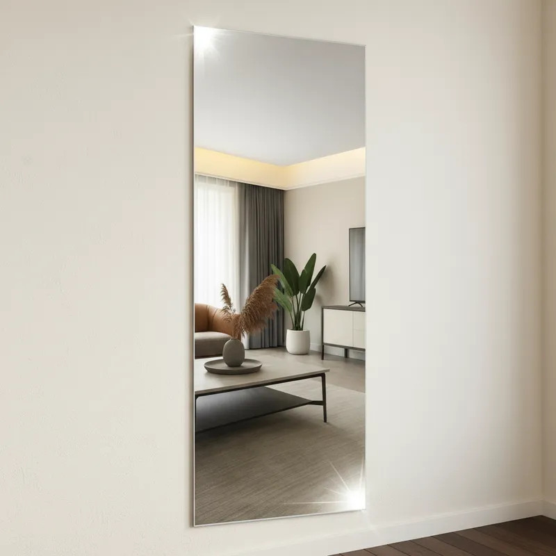 Espelho de Corpo Inteiro 40x100cm Decoração Sala Provador Closet Casa Banheiro Lavabo Espelho de acrílico