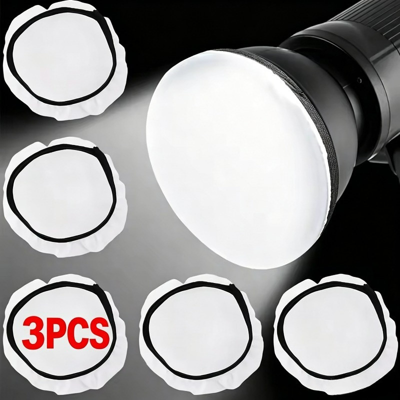 Máscara De Luz Suave Com Difusor De Flash De Abertura Elástica , Instalação Rápida Sem Ferramentas , Suaviza A Dura , Re