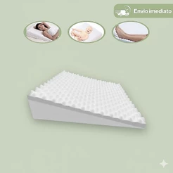 Travesseiro Anti-refluxo Adulto Rampa Berço Grávida Ativa Circulação Sanguínea Alivia Dor