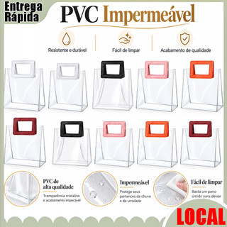 30 peças sacola quadrada estilo opcional Material PVC reutilizável fácil de limpar adequado para festa
