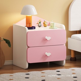 Crianças bonito mesa de cabeceira simples moderno simples High-End estilo creme armário prateleira do quarto do agregado