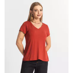 Blusa Feminina Básica Select Laranja