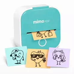 Impressora Térmica Mimo Pop Portátil Sem Tinta, com Bluetooth e Bateria Recarregável