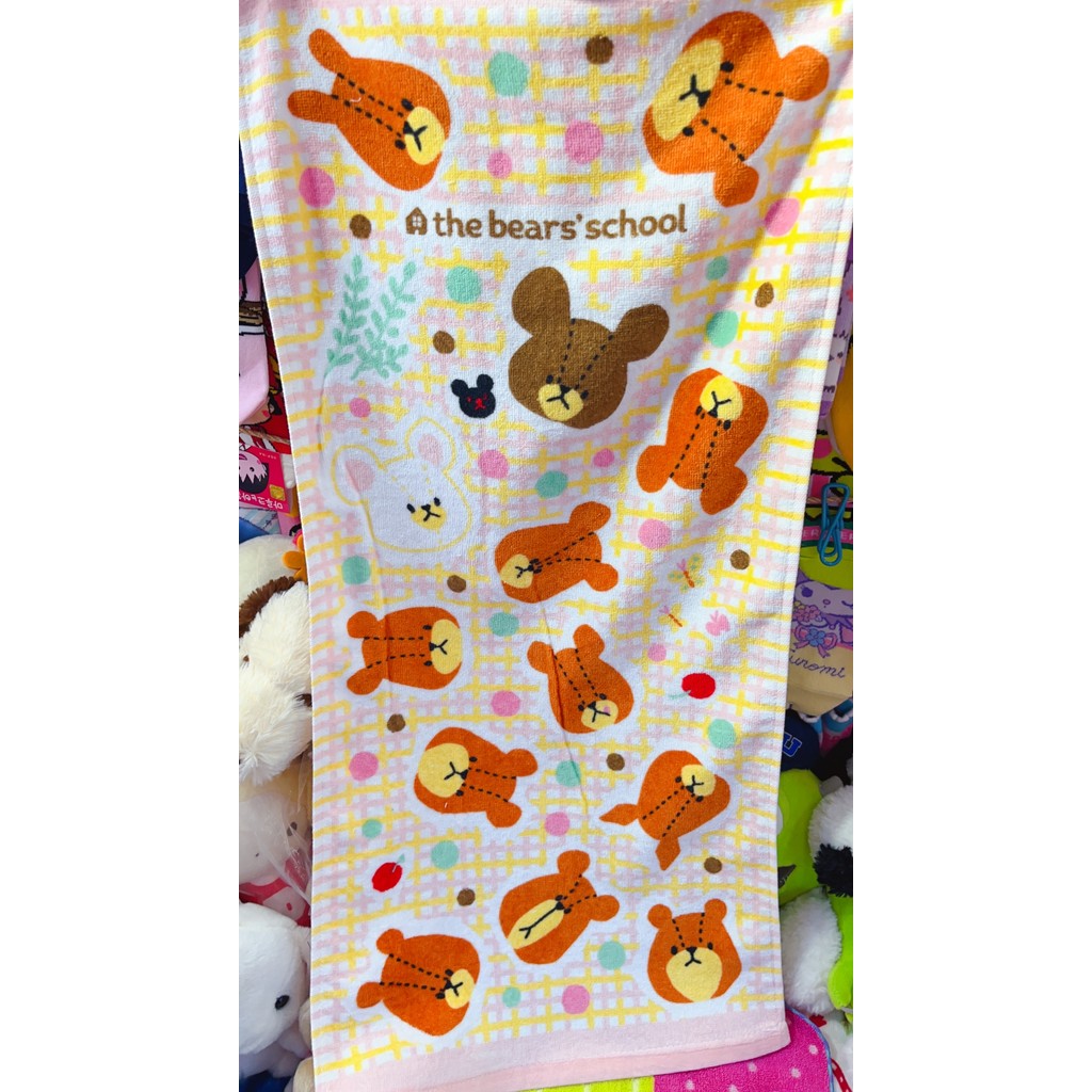 Exportado para o japão bonito Medieval Showa Retro escola urso nobre crianças toalha de algodão puro absorvente toalha d