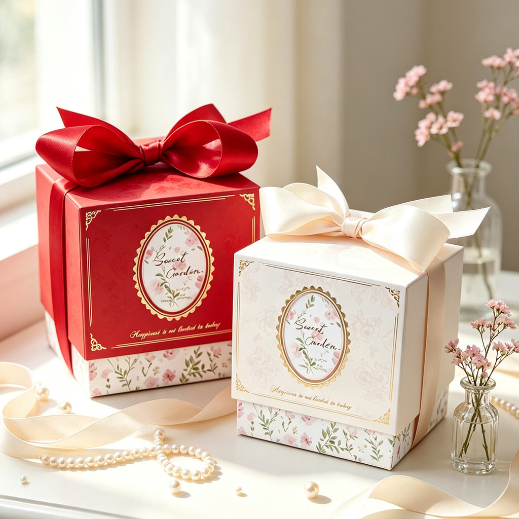 2026 novo chinês criativo chinês vermelho Premium oco portátil caixa de doces de casamento mesa doces retorno presente l