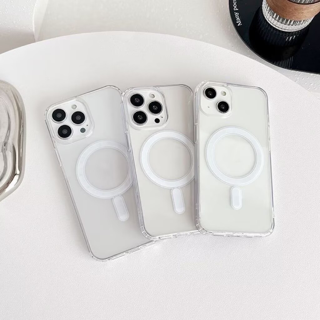 INDUCAO - Capinha Capa Acrílico Carregador Sem Fio Magsafe Para IPhone 13 / 13 PRO / 13 PRO MAX