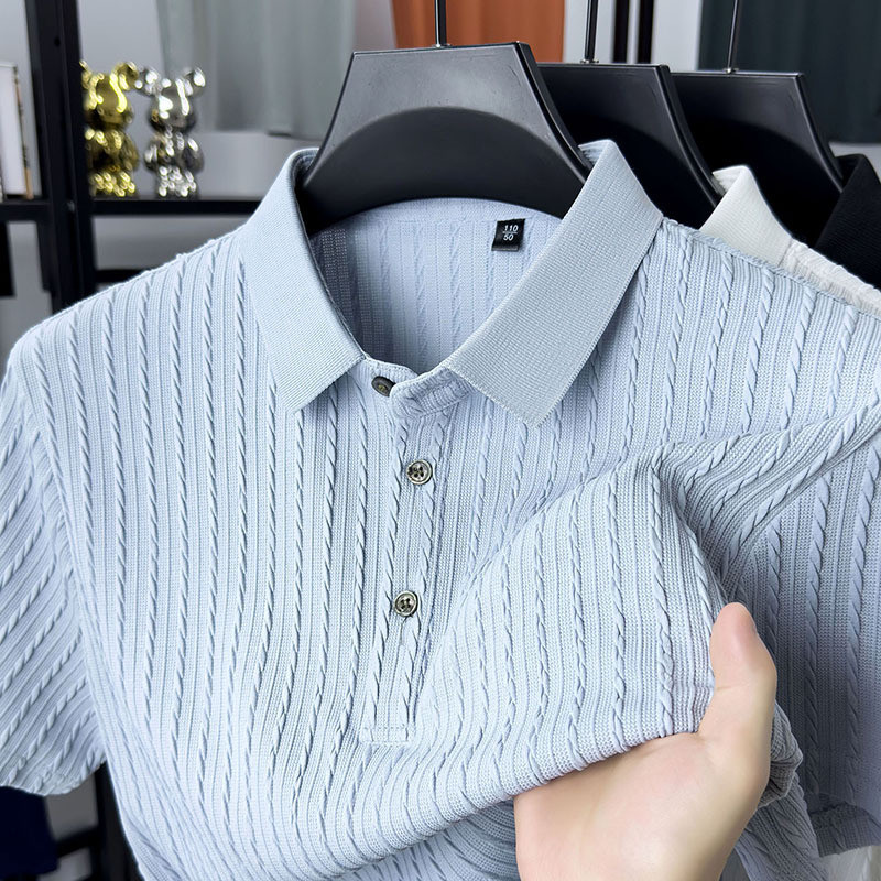 Polo masculino polo roupas masculinas moda roupas masculinas camisas polo diário Casual roupas masculinas de meia-idade