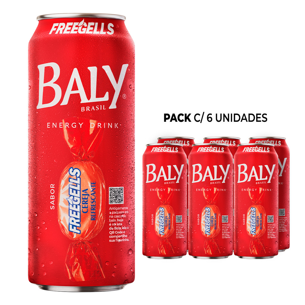 Energético Baly Cereja 473ml x 6 UN