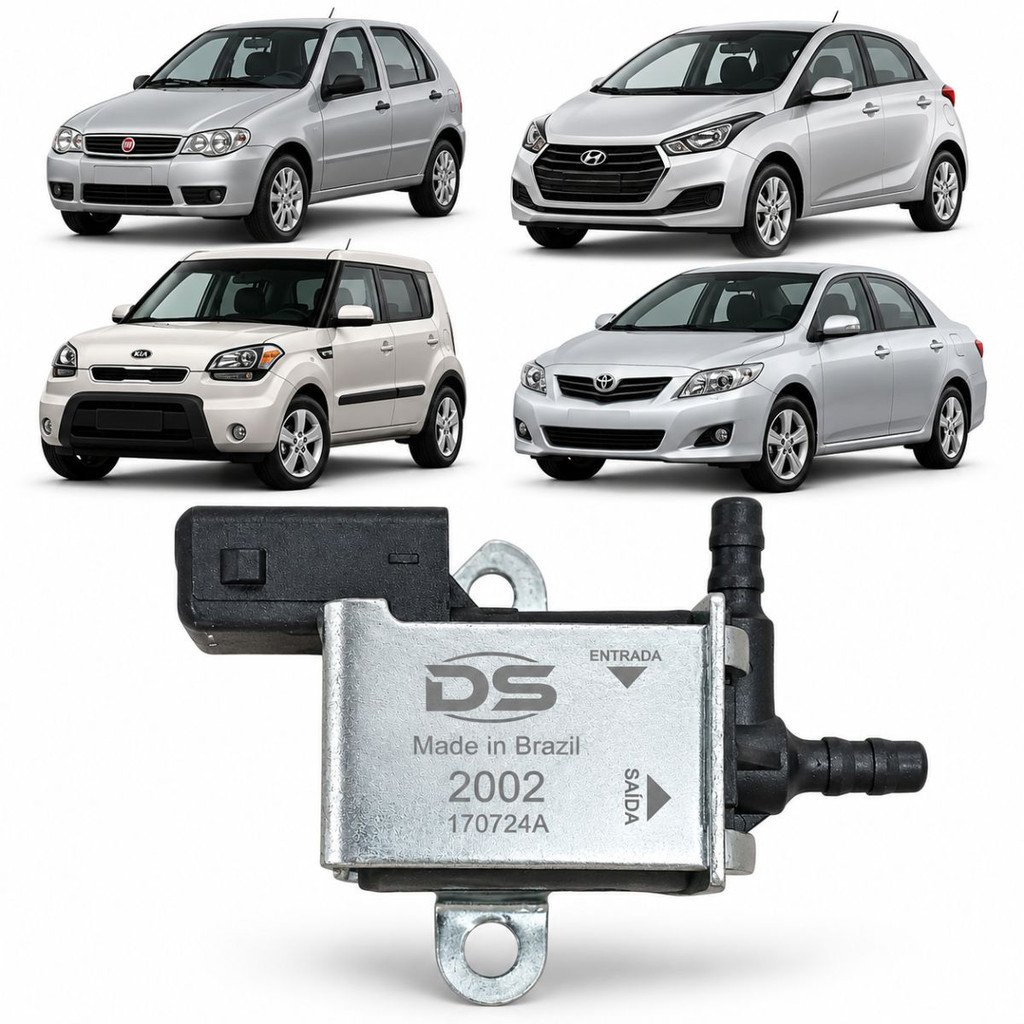 Válvula Solenóide Fiat Siena 2005 a 2016 - 180445 - 2002