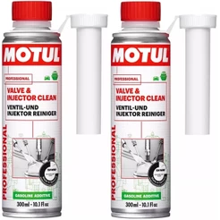 Kit 2 Unidades Aditivo Limpeza Motul Valve & Injector Clean Gasoline 300 ml Novo Original para Tanque Gasolina