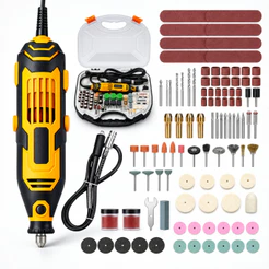 Micro Mini Retifica 650w Profissional 212 Peças Excelente Qualidade Multiuso Fura lixa e Corta