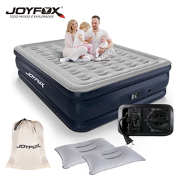 Colchão Inflável Casal Elétrico 203*154*44cm com Travesseiros Cama Inflável Queen Size 127V 220V JOYFOX