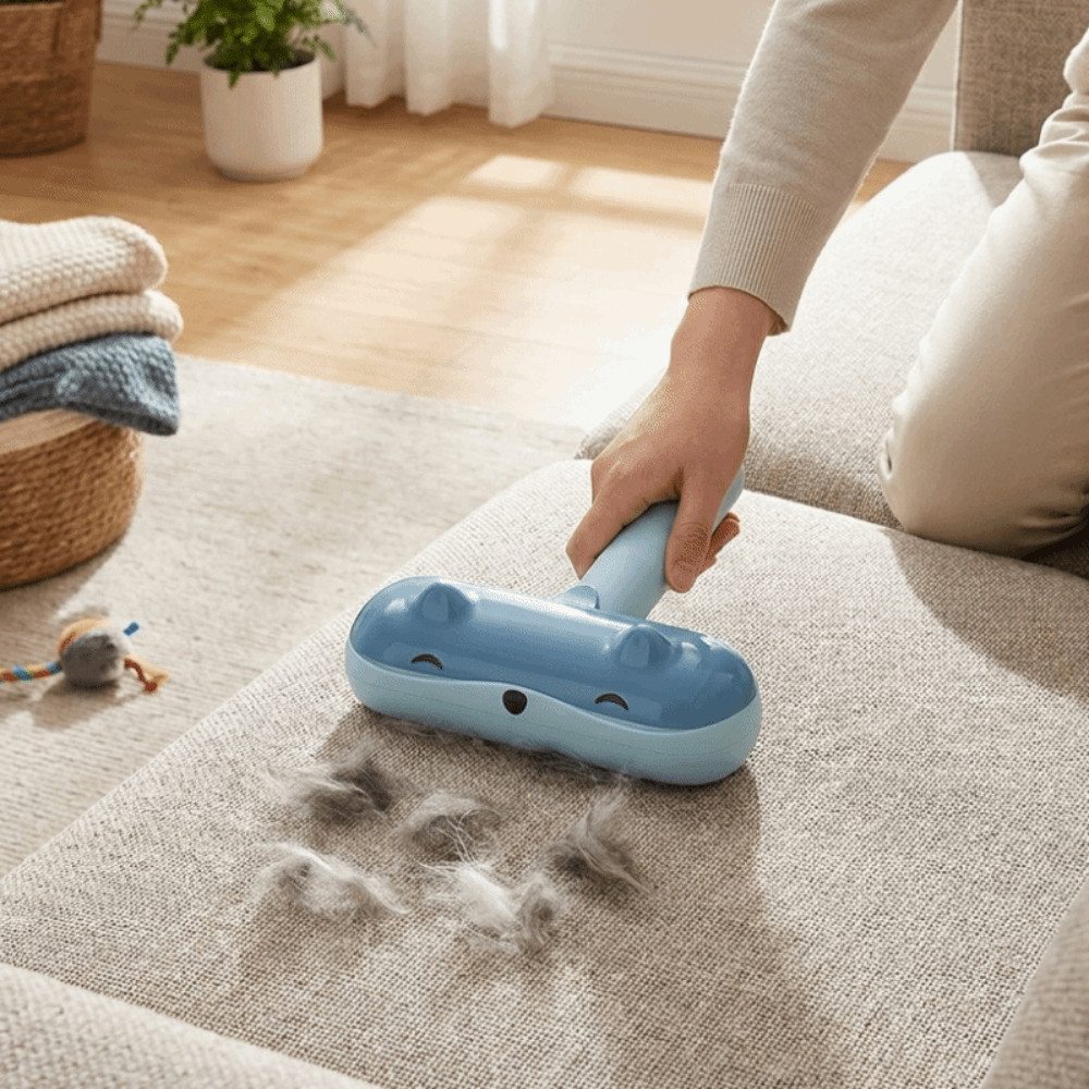 Removedor De Pêlos De Animais De Estimação Em Forma De Animal , Escova Eficiente Portátil Da Remoção Do Cabelo Gato , Fe