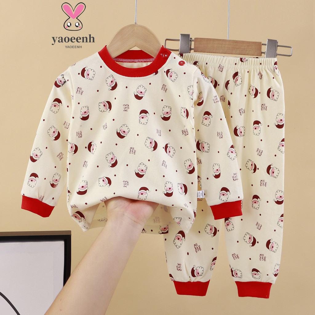 80-140CM meninos meninas pijamas de algodão puro conjunto pequeno médio crianças desenhos animados impressos roupas de o