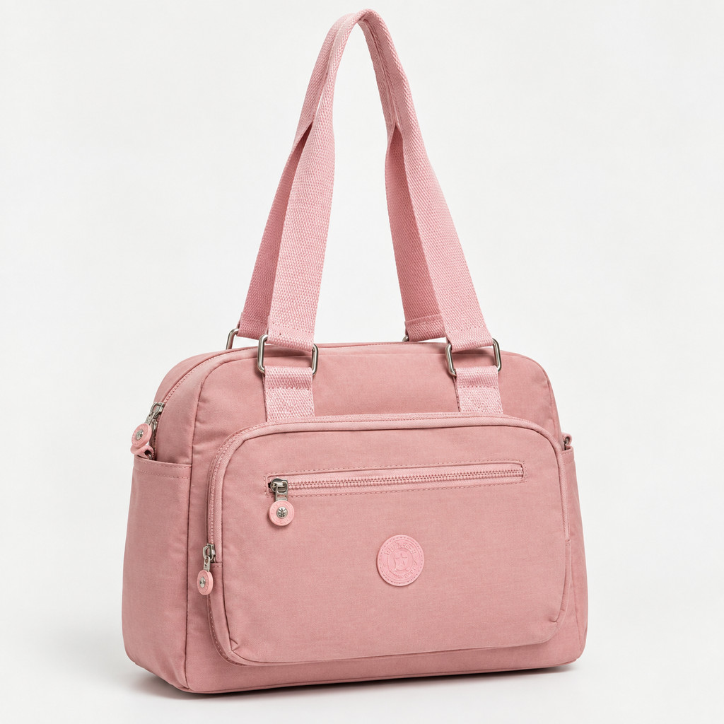 Bolsa Casual de ombro Feminina Tote Grande Transversal em Nylon p/ Trabalho Faculdade