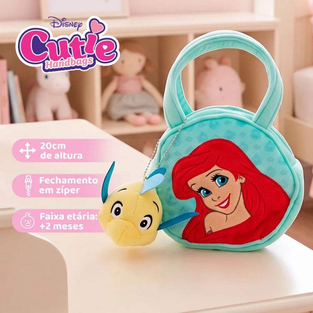 Bolsa Infantil Disney Princesa Ariel Cutie Handbags Multikids - BR2586 — imagem 2 de 2