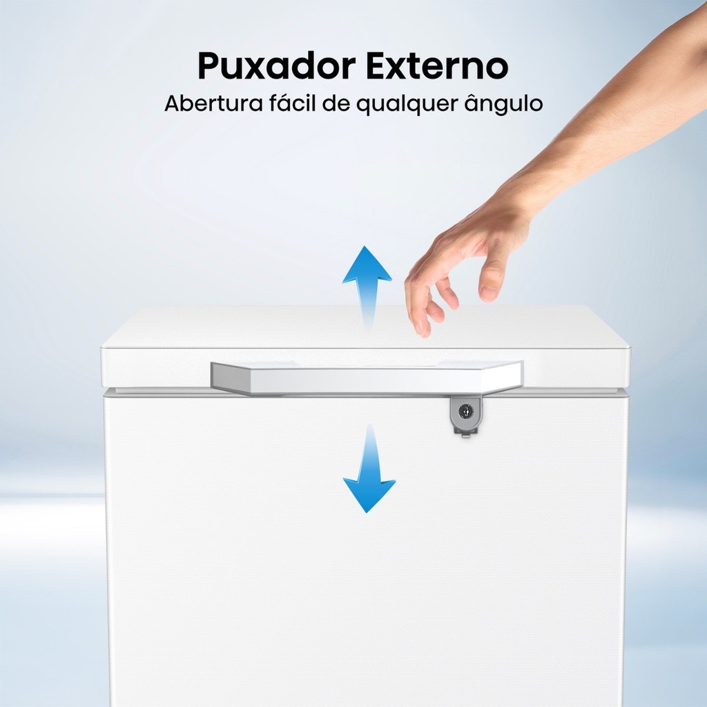 Freezer Horizontal Hisense 141l Inverter com Função My Fresh Choice Branco Ft145n1awa Bivolt — imagem 2 de 2