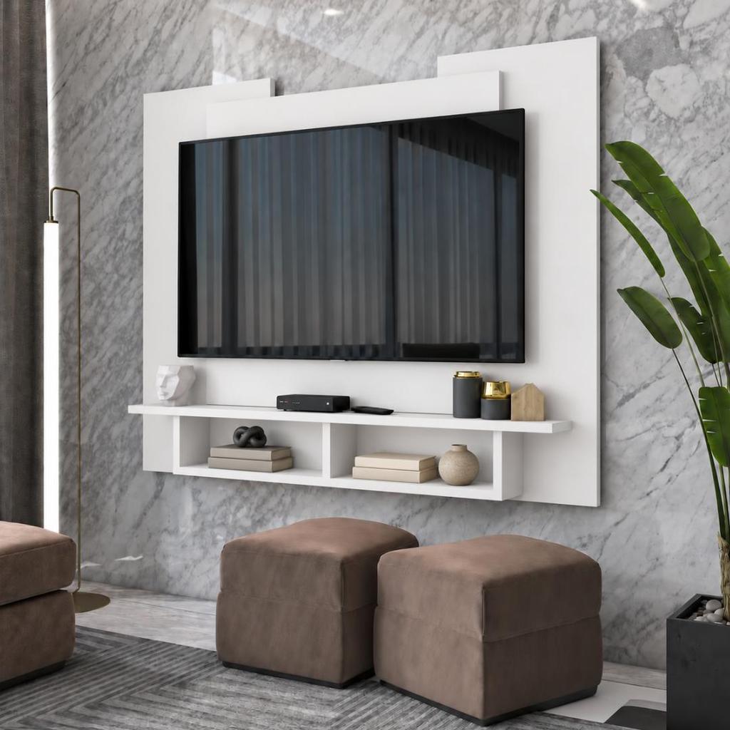 Painel Para Tv Com Nicho Riviera 1,20m Para Tv 49 — imagem 2 de 2