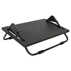 Apoio Ergonômico para os pés Multivisão, MDF, Preto, Desmontado - Apoio-PR