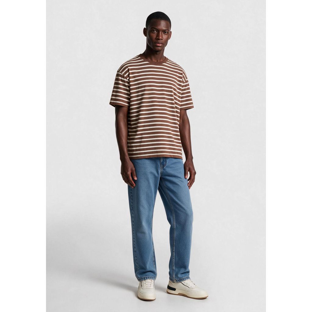 Camiseta Masculina Fio Tinto Listrada — imagem 2 de 2