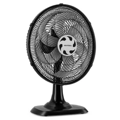 VENTILADOR DE MESA TURBO 40CM 6 PÁS OSCILANTE 127V PRETO PREMIUM