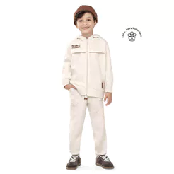 Conjunto Infantil Menino Moletom Linho Colorittá Bege