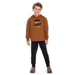 Conjunto Longo Infantil Menino Ondas Elian Marrom