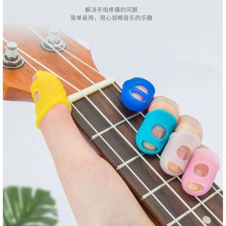 Berços de dedo para guitarra, berços de proteção para dedo esquerdo, à prova de dor, Ukulele, livro Flip, contagem de di