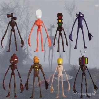 8 peças/conjunto de modelos de cabeças de monstros SCP, bonecos de brinquedo com tema de terror, presente para crianças