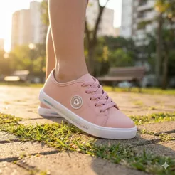 Tênis Infantil Molekinha Napa Sardenha Rosa