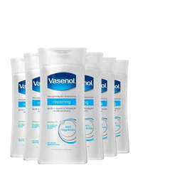 Kit Creme Hidratante Corporal Vasenol Recuperação Repairing 200ml - 6 unidades