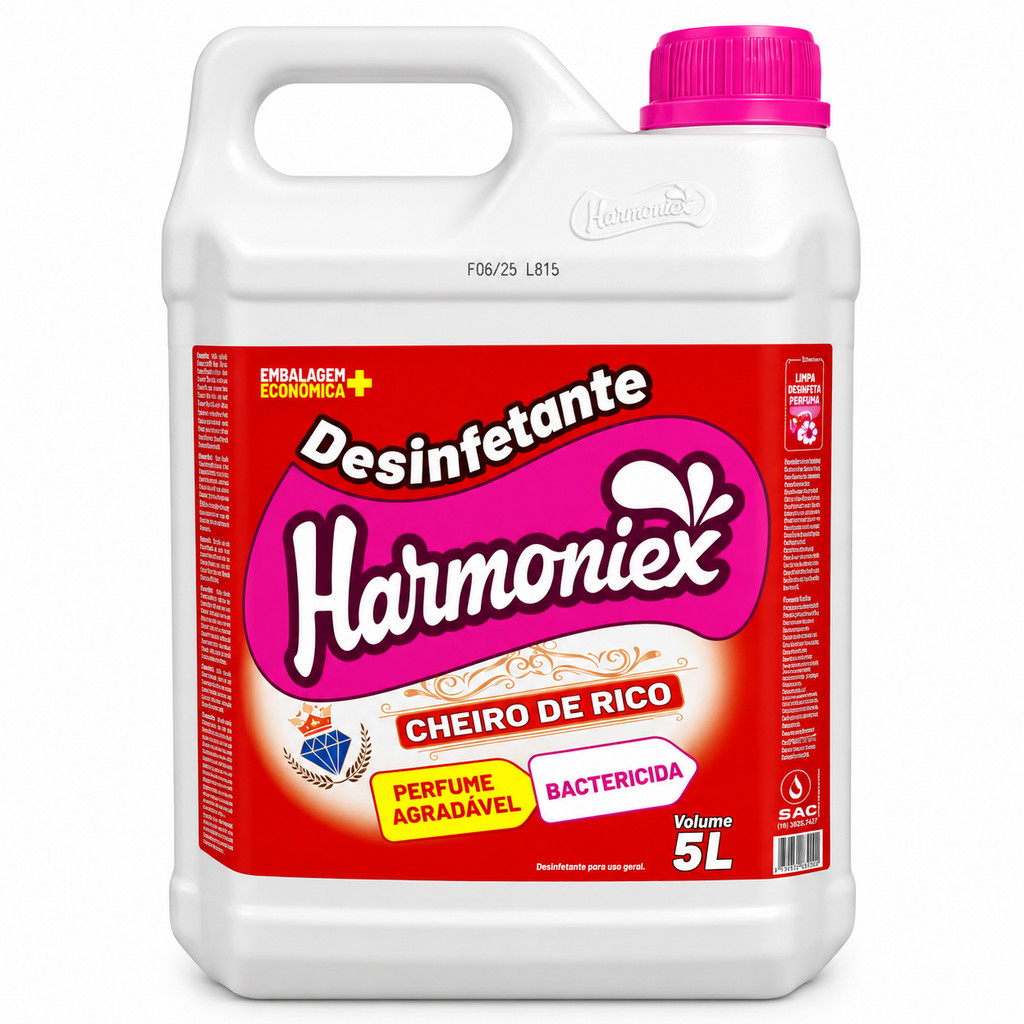 DESINFETANTE CHEIRO DE RICO 5L HARMONIEX