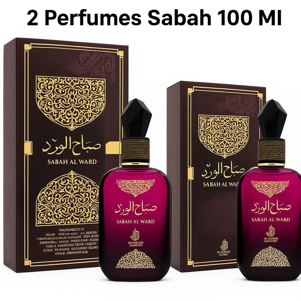 Dois Perfumes 100 Ml SABAH ARABE Otima Fixação 2 Perfumes