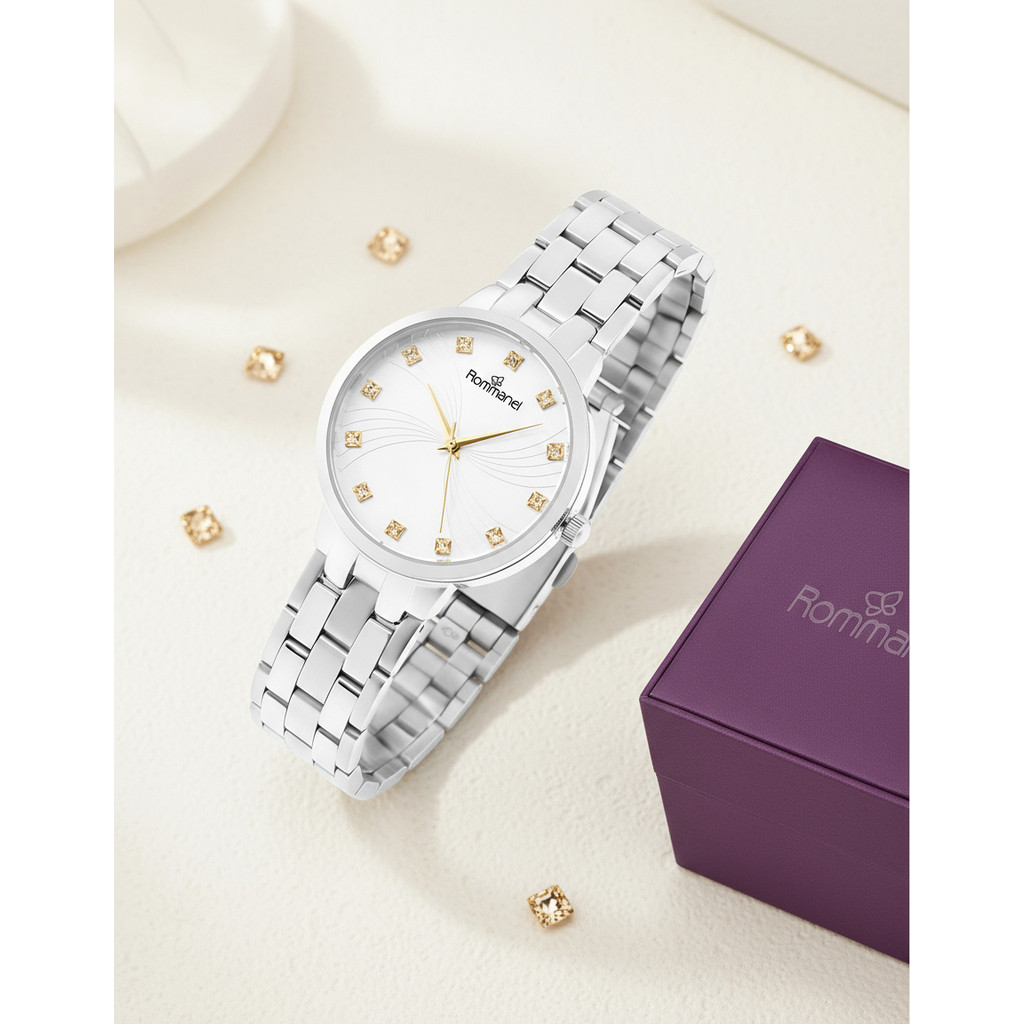 Relógio Rommanel Analógico Social Prata Resistente 650066 Prateado Branco em Oferta na Shopee
