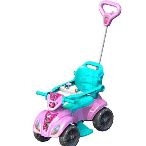 Quadriciclo Infantil Dog Menina Rosa Design Seguro Divertido Crianças Ao Ar Livre