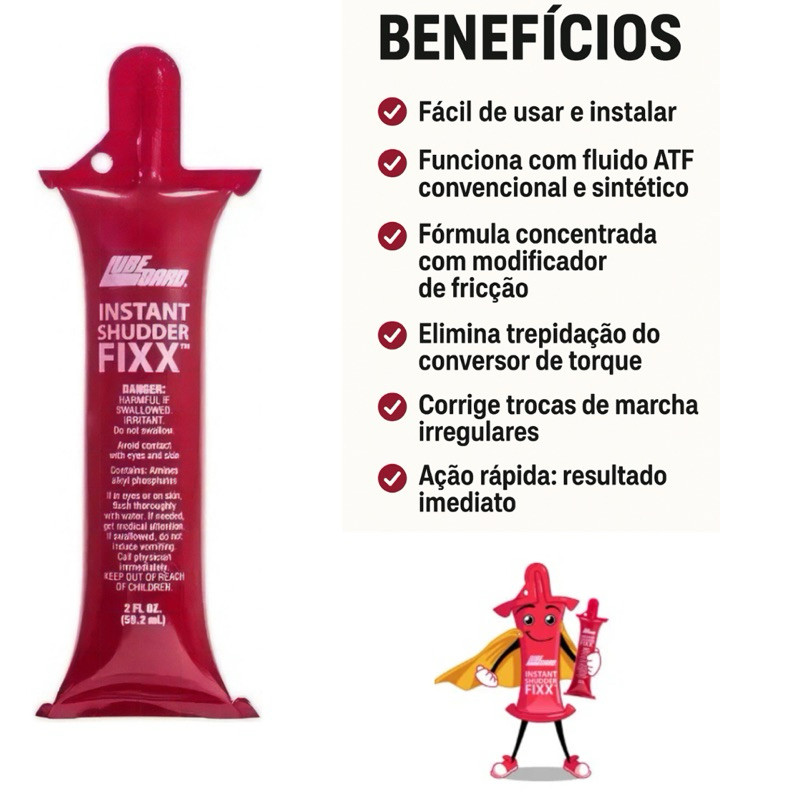 Lubegard Shudder Fixx – Elimina Trepidação no Câmbio Automático com 4× Menos Desgaste