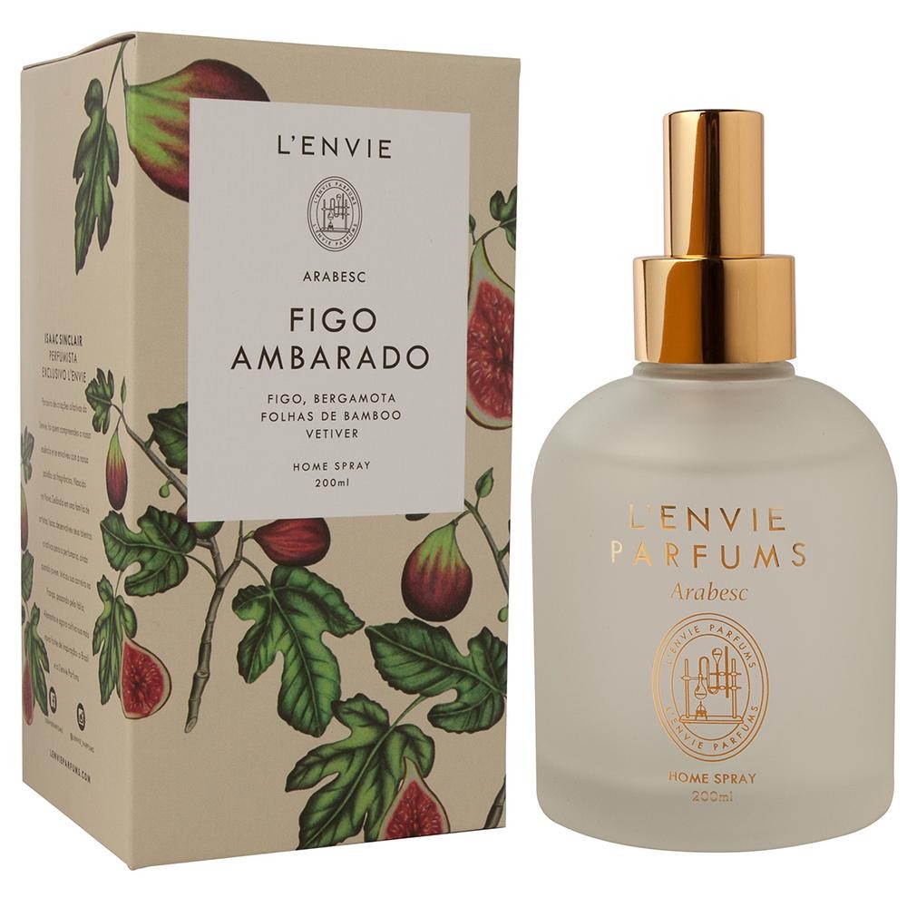 Home Spray Lenvie Figo Ambarado Arabesc 200ml Ideal para Ambientes