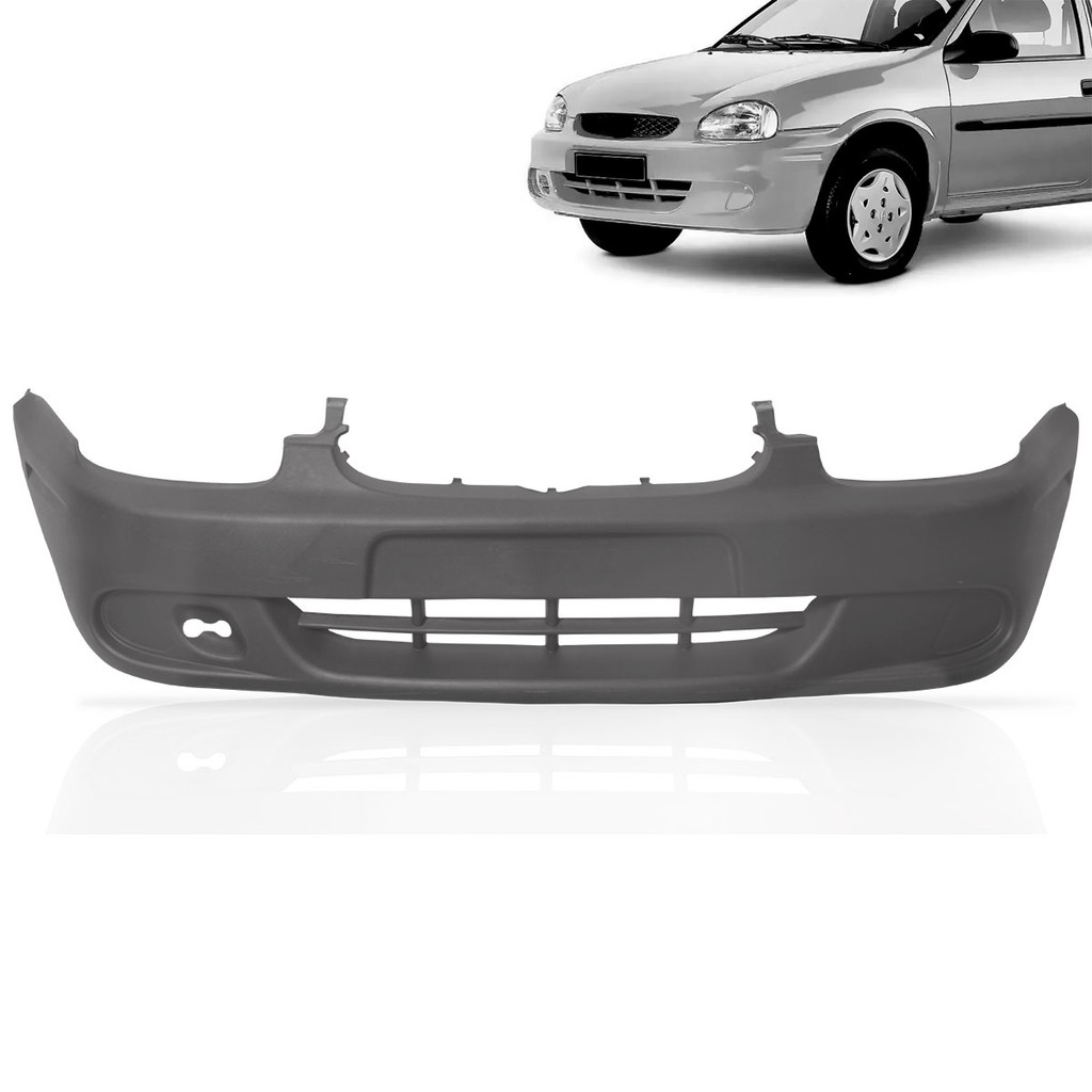 Parachoque Dianteiro Corsa Pickup 2000 2001 2002 2003 Texturizado Sem Furo Milha em Oferta na Shopee
