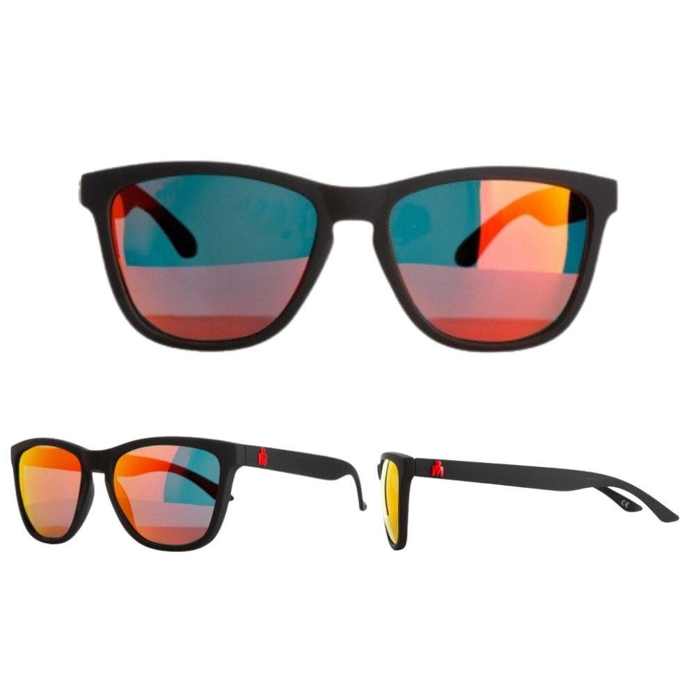 Óculos de Sol Yopp Iron Man IM 001 Preto com Lente Vermelha 100% Polarizado UV400 para Esporte Corridas, Casual