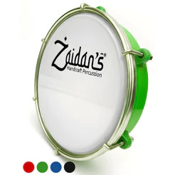 Tamborim Zaidans Pele Leitosa 6 Pol Escola Bloco Samba Percussão Infantil Adulto Cor Verde