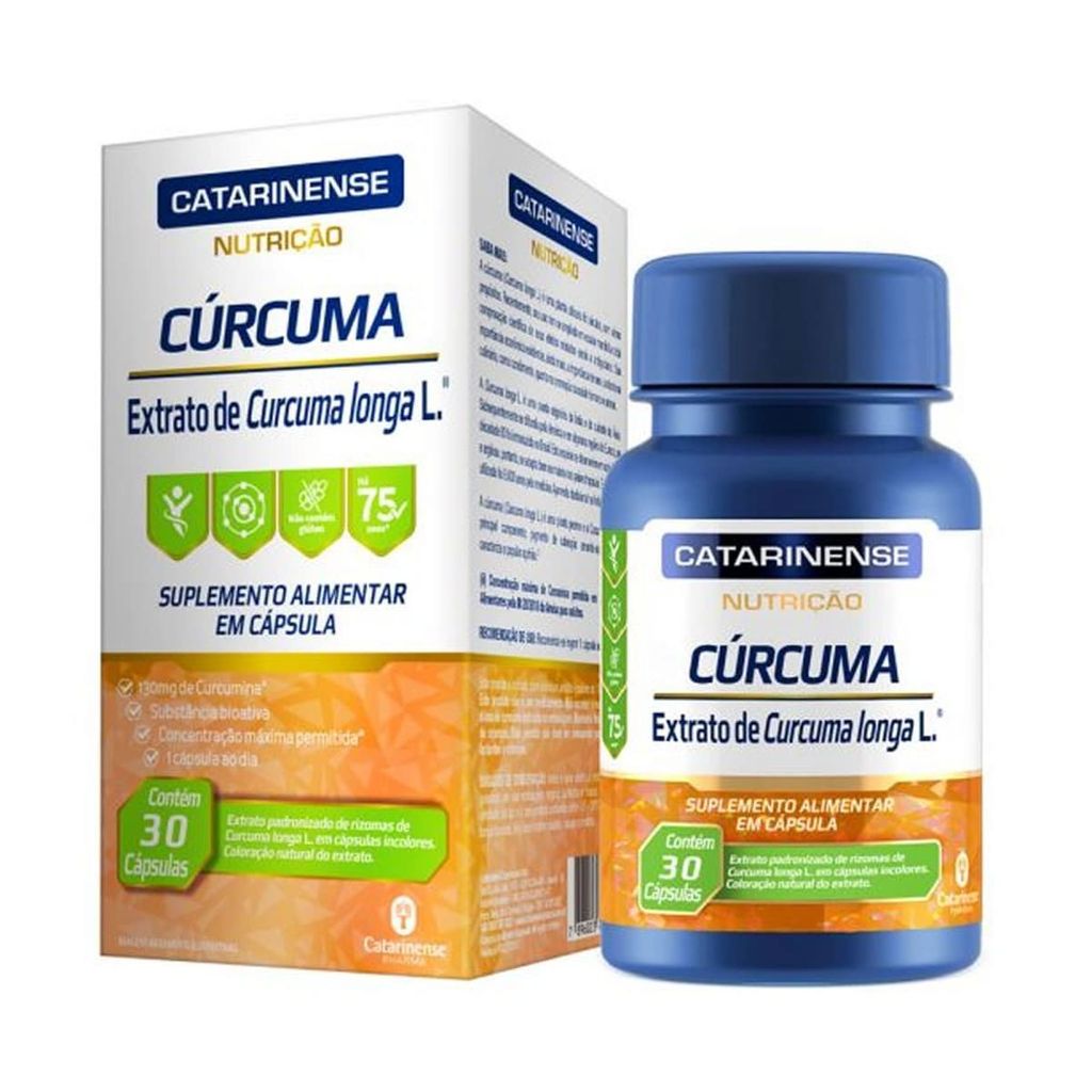 Cúrcuma - 30 Cápsulas - Catarinense Nutrição em Oferta na Shopee